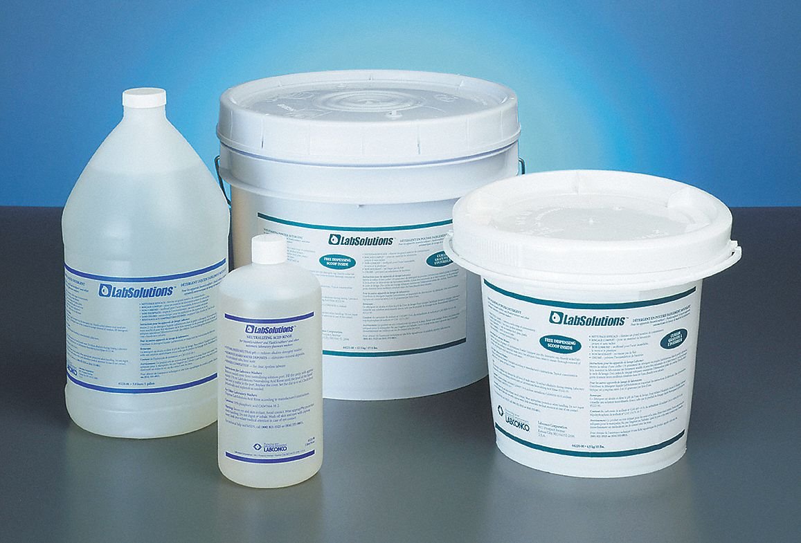 Labconco 4522200 Lab Solutions Glassware Washing Cleaning Aid, Neutralizing Acid Rinse, 34 oz. Bottle
