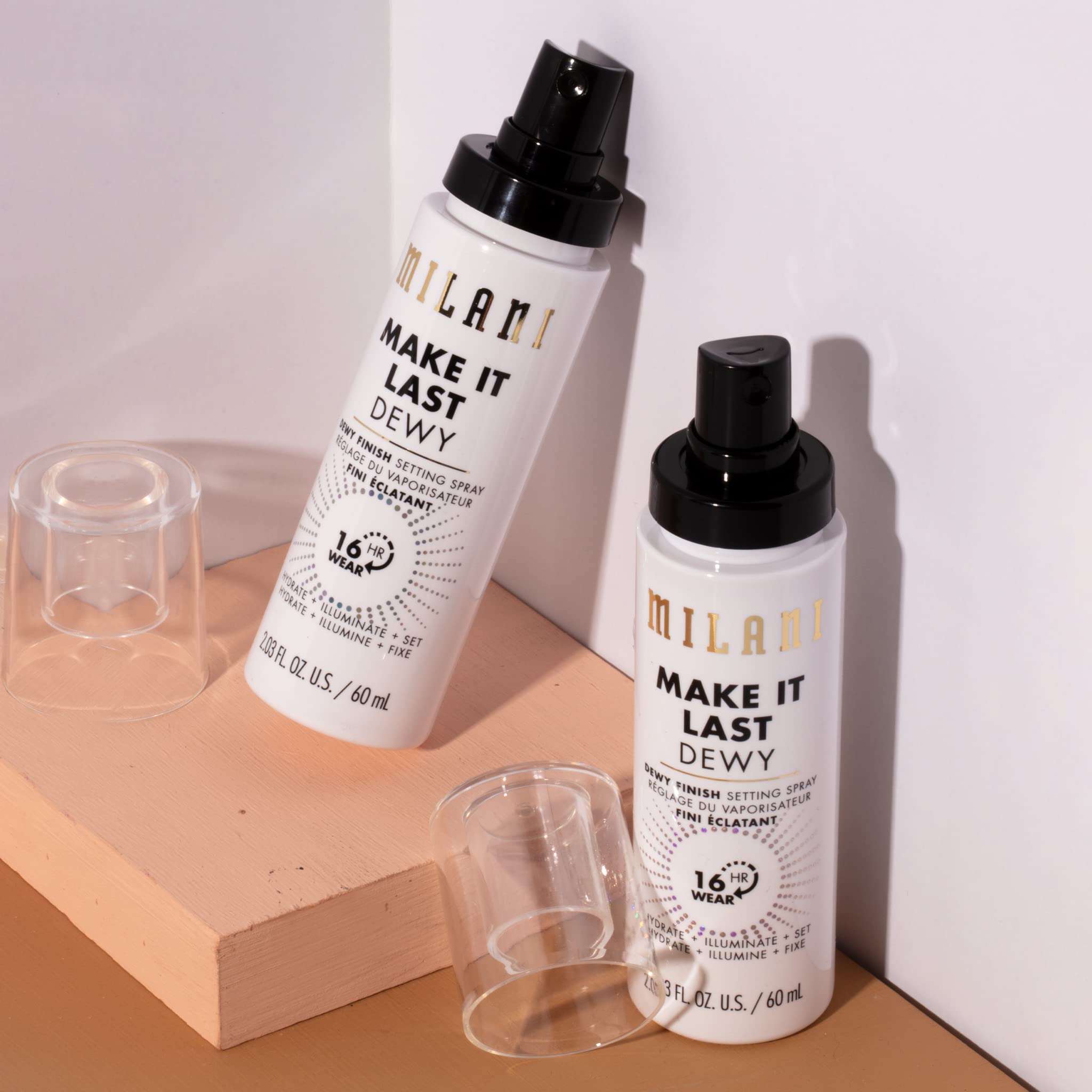 Milani Make It Dewy 3-In-1 Setting Spray - Hydrate + Illuminate + Set (2.03 Fl. Oz.) Cruelty-Free Makeup Setting Spray - Prime & Hydrate Skin for a Bright, Refreshing Look
