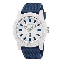 Nautica N83 Men's N83 Ayia Triada Blue Wheat PU Fibre Strap Watch (Model: NAPATF201)