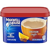 Maxwell House Orange Flavored Cafe Style Instant Beverage Mix, 9.3 Ounce - 8 per case.