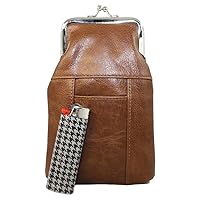 Womens Leather Cigarette and Lighter Case with Twist Clasp in Multiple Colors