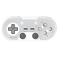 Retro-Bit Legacy 16 Wireless 2.4GHz Controller for SNES, Switch, PC, MacOS, RetroPie, Raspberry Pi and Other USB Devices (Classsic Gray)