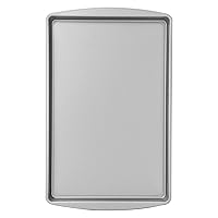 G & S Metal Products Company OvenStuff Nonstick Large Cookie Sheet Bakeware Pan, 17.3'' x 11.2'', Gray