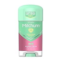 Mitchum For Women Power Gel Anti-Perspirant Deodorant Powder Fresh 2.25 oz (Pack of 5)