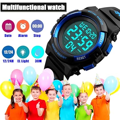 Kid Watch for Boy Girl Child Multi Function Digital LED Sport 50M Waterproof Electronic Analog Quartz Watches Gift