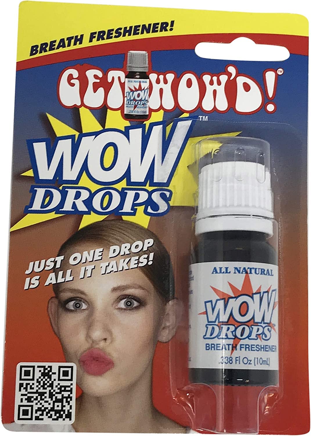 Wow Lick A Drops Breath Freshener, Peppermint, 0.34 oz (pack of 1