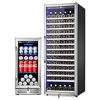 15'' Beverage Refrigerator and Beer Fridge and 24 Inch Wine Cooler Refrigerator
