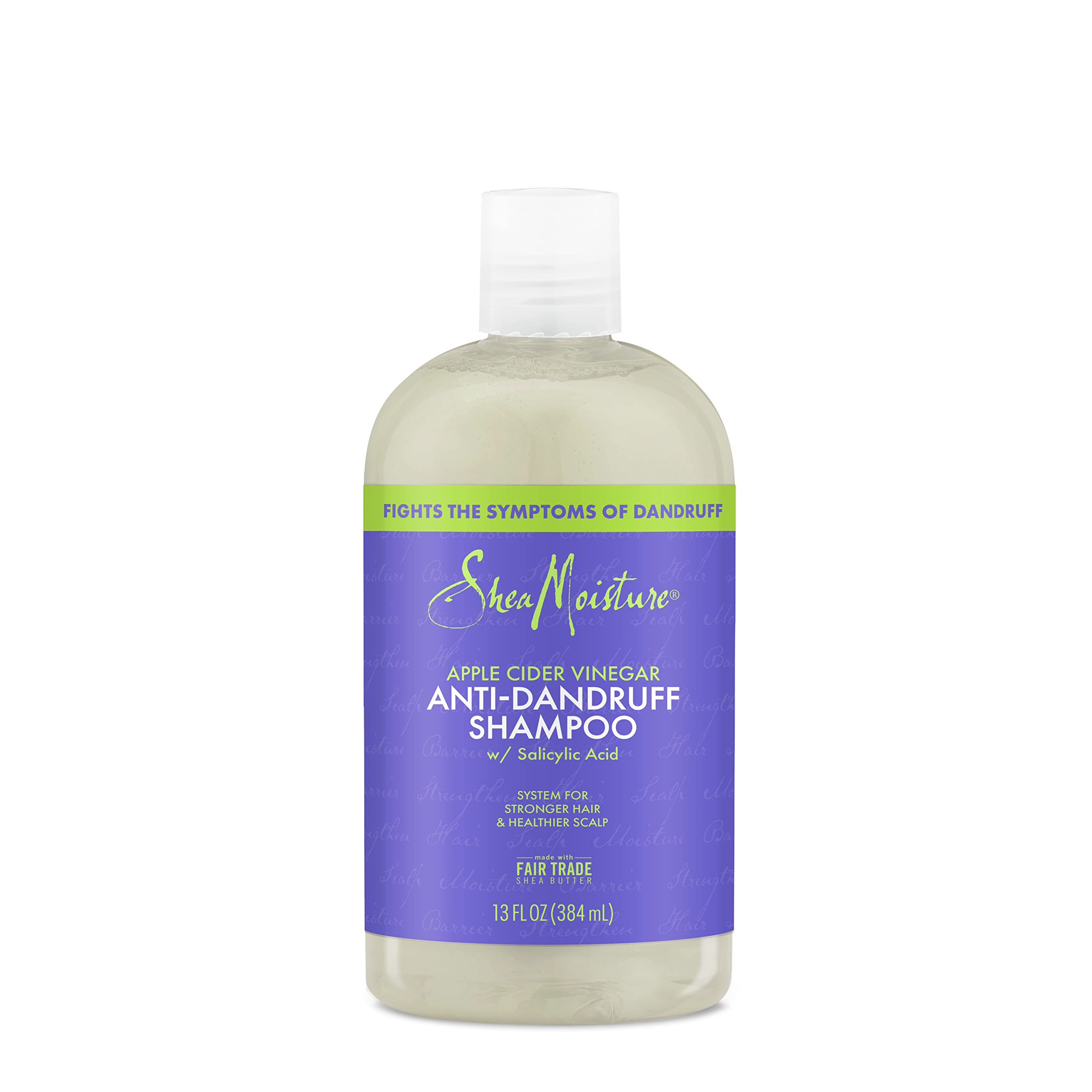 SheaMoisture Hair Care System Anti-Dandruff Shampoo For Stronger Hair & Healthier Scalp Shampoo Formulated With Apple Cider Vinegar And Fair Trade Shea Butter 13oz