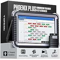 Phoenix Plus ECU Coding Scan Tool, Topology Map Bidirectional Diagnostic Scanner, IMMO, OEM Full System, 41+ Service, AutoAuth for FCA SGW, V.A.G Guided Function, 2 Years Free Update