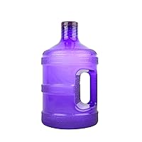 H8O® 1 Gallon Round BPA Free Water Bottle with 48mm Cap (Purple)