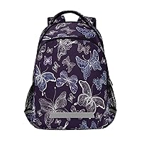 Dark Butterfly Backpacks Travel Laptop Daypack School Book Bag for Men Women Teens Kids 39