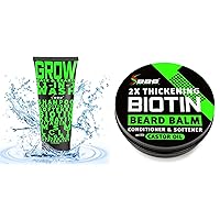 BBS GROW Hair & Beard 11-in-1 Wash and 2X Thickening Biotin Beard Balm