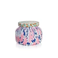 Capri Blue Volcano Candle - Pattern Play Signature Glass Jar Candle - Luxury Aromatherapy Soy Candle - Sugared Citrus Scented Candle - Colored Candles with Pattern Design (19 oz)