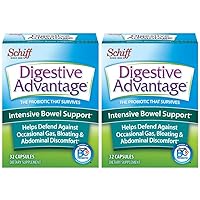 Digestive Advantage Intensive Bowel Support, 32 Count, Pack of 2
