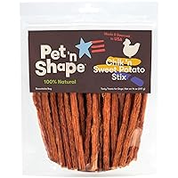 Pet 'n Shape Chik 'n Sweet Potato Stix Dog Treats – Made and Sourced in the USA - 14 Ounce