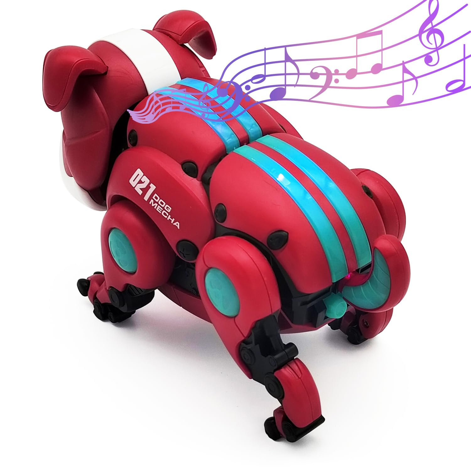 Tipmant Electric Puppy Toys Electronic Mechanical Dog Animal Robot Vehicle Walk, Music, Light Boys Girls Toddler Kids Birthday Gifts Battery & Charger Included