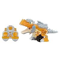 Little Tikes T-Rex Strike RC Remote Control Chompin' Dinosaur Toy Vehicle Car with Full 360 Degree Spins That Roars, Plays Music and SFX- Gifts for Kids, Toys for Boys & Girls Ages 4 5 6+ Years Old