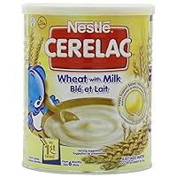 Nestle Cerelac, Wheat With Milk, 14.11-Ounce Cans (Pack of 4)