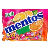 Mentos Foodkoncept Chewy Mints Assorted Fresh Mixed Fruit Variety Candy, Orange/Strawberry/Lime/Lemon, 10.50 Ounce