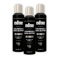 Edge Shave Gel for Men, Cedarwood & Shea Butter, 7oz (3 Pack) - Shaving Gel For Men That Moisturizes, Protects and Soothes To Help Reduce Skin Irritation