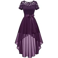 Wedtrend Women's Bridesmaid Dress, Prom Dress for Teens 2024 Hi-Lo Swing Cocktail Dresses