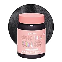 Lime Crime Unicorn Hair Dye Full Coverage, Charcoal (Grey) - Vegan and Cruelty Free Semi-Permanent Hair Color Conditions & Moisturizes - Temporary Grey Hair Dye With Sugary Citrus Vanilla Scent
