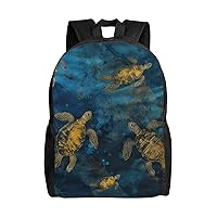 Sea Turtle Backpack For Women Men Large Capacity Laptop Backpack Travel Rucksack Fashion Casual Daypack