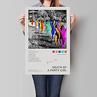 Enimoud Tv Girl Poster Death of a Party Girl Album Cover Posters Canvas Wall Art Pictures for Modern Family Bedroom Decor 12'' x 18'' Unframed