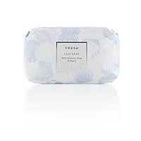 Zents Triple-Milled Luxe Bar Soap (Fresh Fragrance) Moisturizing Hand and Body Wash with Organic Shea Butter, 5.7 oz