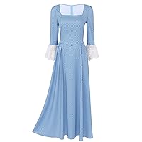 CHICTRY Women's American Pioneer Colonial Dress Square Neck Victorian Dresses