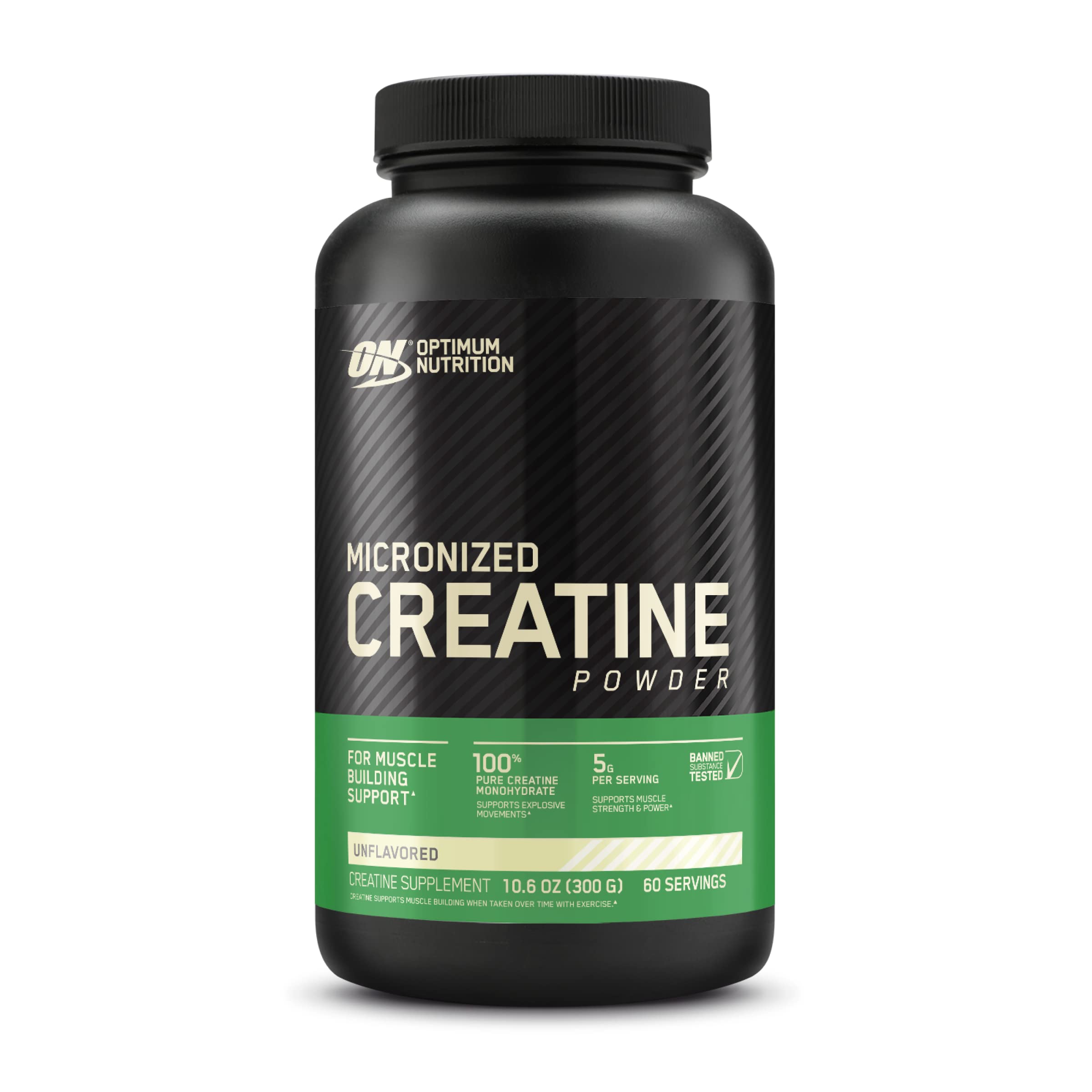 Optimum Nutrition Gold Standard Pre-Workout & Micronized Creatine Monohydrate Powder, Unflavored, Keto Friendly, 60 Servings (Packaging May Vary)