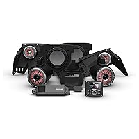 Rockford Fosgate X317-STG6 Audio Kit: PMX-3 Receiver, 1500-Watt Amp, M2 Series Color Optix Multicolor LED Lighted Front, Rear Horn Speakers & Dual Subs for Select Can-Am X3 Models (2017-2022)