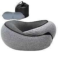 Travel Pillows for Airplanes,Neck Pillow Airplane Fits The Curve of Your Neck Wander Plus Travel Pillow Refer to Car Office Airplanes Travel Neck Pillow Refer to Adult and Kids(Grey)