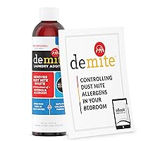 Laundry Additive - Dust Mite Waste Remover for Allergy Relief, Treatment for Bedding & Clothes, Safe for Children & Pets, Fragrance-Free Gentle Formula, Use with Any Laundry Detergent, 8 fl oz