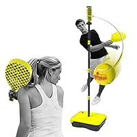 Pro Portable Tether Tennis Set: Great for Tennis, Pickleball & More! 5.5+ Ft Pole, Pro Gear, Real Ball, Indoor/Outdoor, Ages 6+