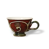 Handmade Red - Green Pottery Mug, Coffee Mug, Tea Lovers Mug, Teacup, Ceramic Mug, Danko Pottery, Wheel Thrown Mug, Xmas gift