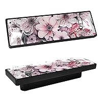 Rectangle Drawer Pulls and Knobs,Handles for Cabinets and Drawers,Closet Door Knobs,4-Pc,Cherry Flower Blossom Pink