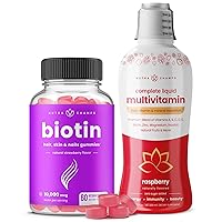 NutraChamps Biotin Gummies and Liquid Multivitamins