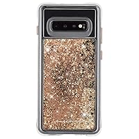 Case-Mate - Waterfall - Samsung Galaxy S10 Liquid Glitter Case - Gold