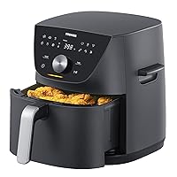 Toshiba 7.7QT Air Fryer, Family-Size for Quick and Easy Meals, 12 Preset Menus and Menu-IQ Function, 1°F Precision, 90% less fat, Double-sided Handles Easy Carrying