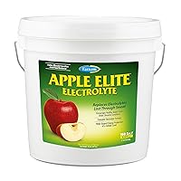 Farnam Apple Elite Horse Electrolyte Powder, Replaces minerals lost in sweat during exercise, extreme weather & stressful conditions, 20 lbs., 160 day supply