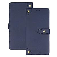 ZIFENGXUAN-Purse Case for Samsung Galaxy S23ultra, Premium Flip PU Leather Cover with Hand Wristrap Retro Protective Case (Samsung Galaxy S23ultra,Blue)