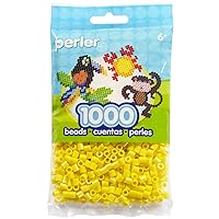 Perler Beads Fuse Beads for Crafts, 1000pcs, Yellow