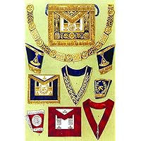 Grand Lodge of England - Grand Officers' Clothing Masonic Regalia Poster - [11'' x 17'']