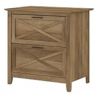 Bush Furniture Key West Lateral File Cabinet 2 Drawer File Cabinet for Home Office in Reclaimed Pine File Storage Cabinet with Drawers