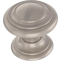 Franklin Brass P44435K-NIC-B Simple Double Ring 1-1/8 in. (29 mm) Painted Nickel Round Cabinet Knob (10-Pack)