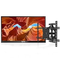 SYLVOX 43 inch Outdoor TV with TV Mount, 2000 nits Full Sun Outdoor TV, High Brightness, IP55 Waterproof, Built-in Apps, Support Bluetooth & 2.4G WiFi (Pool Series)