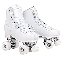 Retro Quad Roller Skates with Structured Boot