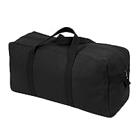 Rothco Canvas Tanker Style Tool Bag, 19” x 9” x 6”, Black Rothco Canvas Tanker Style Tool Bag, 19” x 9” x 6”, Black