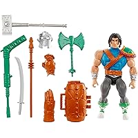 Masters of the Universe Origins Turtles of Grayskull Casey Jones Action Figure Toy, 16 Articulations, Armor & Weapons, TMNT & Motu Crossover